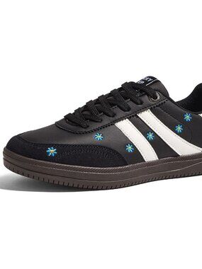 LUCKY STEP Women Classic Retro Tennis Sneakers Fashion Gum Sole Casual Trainers